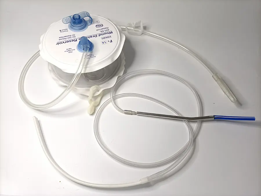 100% Medical Grade PVC Closed Wound Drainage System Spring Type High Quality for Surgical Single Use