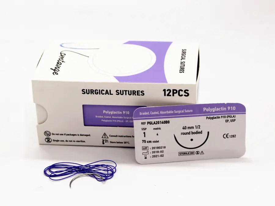Disposable PGA PGLA 910 Absorbable Surgical Suture